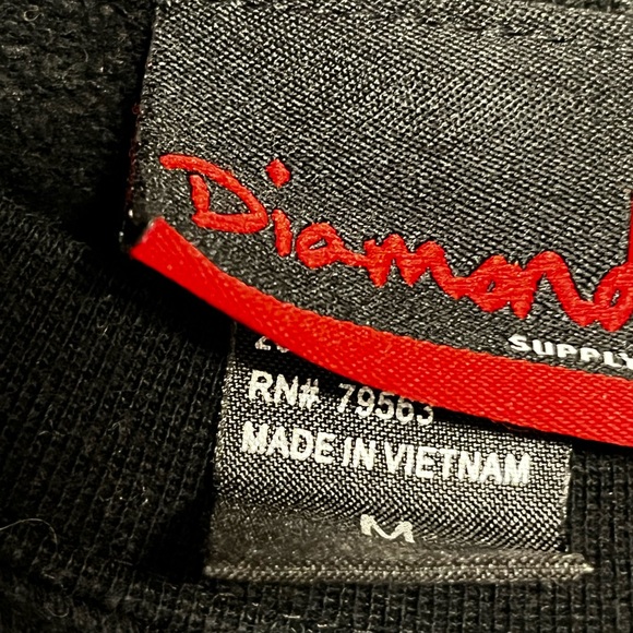 Diamond crew black and red medium sweatshirt - Picture 4 of 5